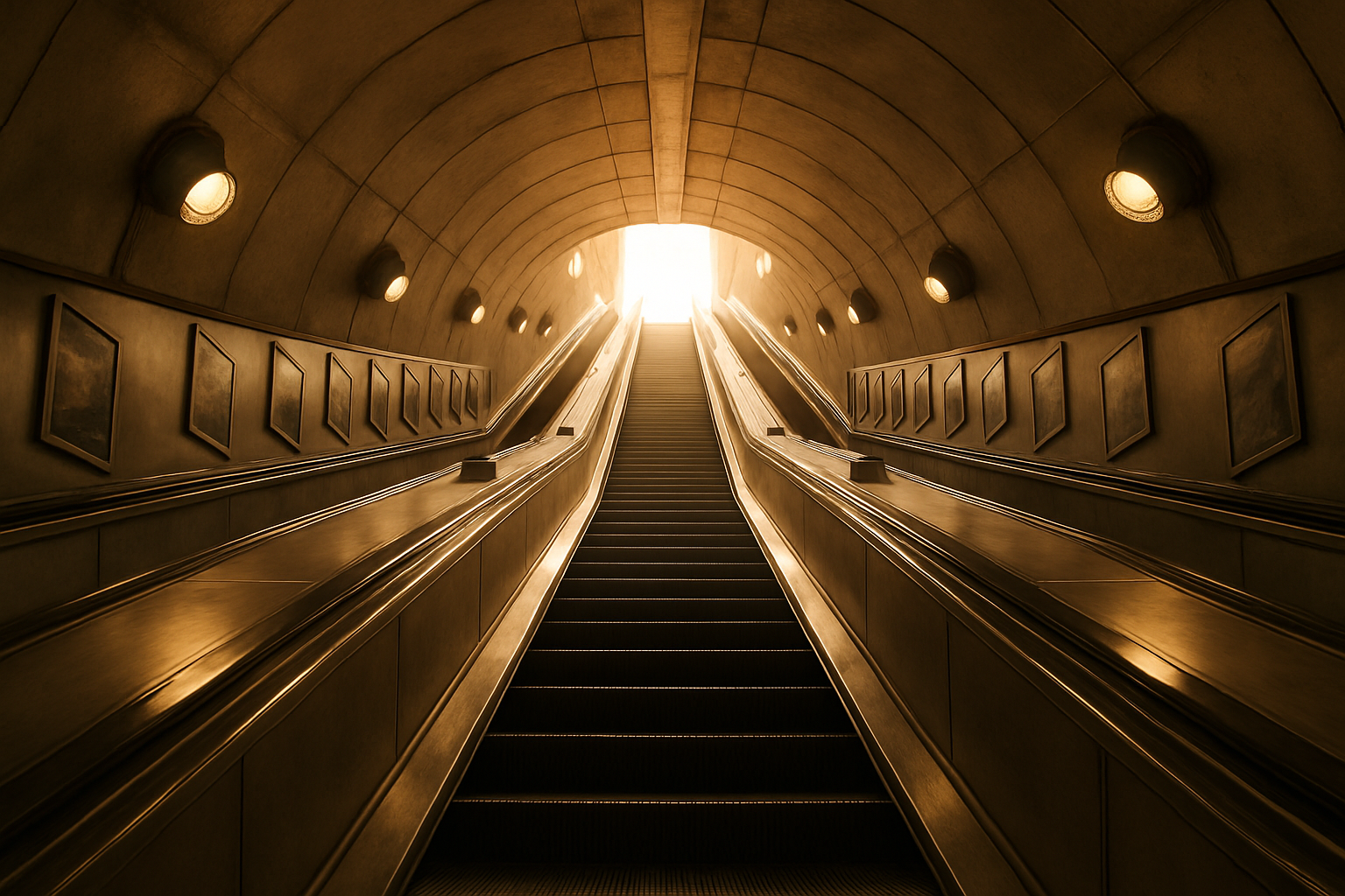 Escalator to daylight